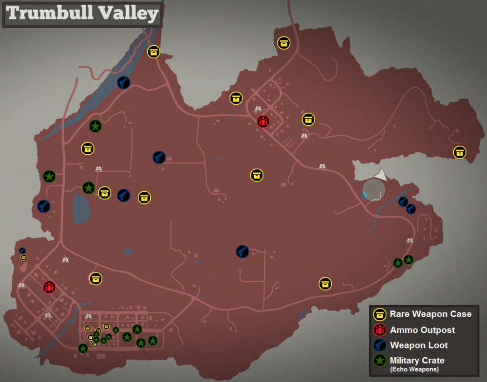 Trumbull Valley Rare Loot Map Locations